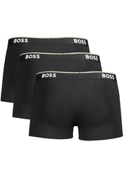 ROUPA INTERIOR EM ALGODÃO BOSS HOMEM PRETO