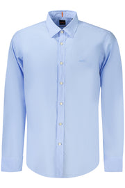 CAMISA EM ALGODÃO BOSS HOMEM AZUL CLARO