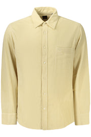 CAMISA EM ALGODÃO BOSS HOMEM BEGE
