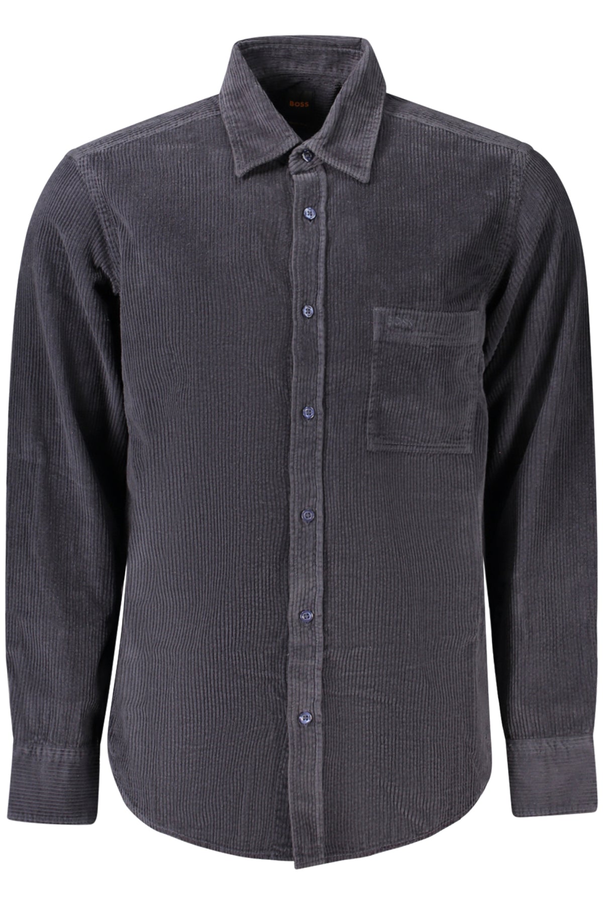 CAMISA EM ALGODÃO BOSS HOMEM AZUL