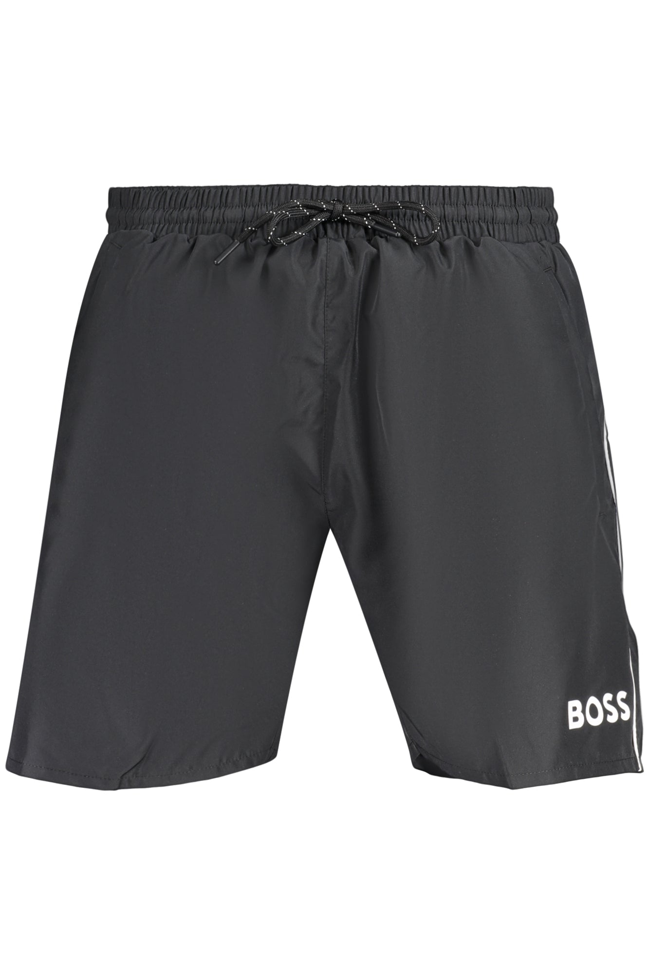 CALÇÕES DE BANHO COM ATACADORES BOSS HOMEM PRETOS