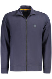 SWEATSHIRT EM ALGODÃO BOSS HOMEM AZUL