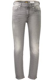 JEANS EM ALGODÃO BOSS HOMEM CINZENTOS