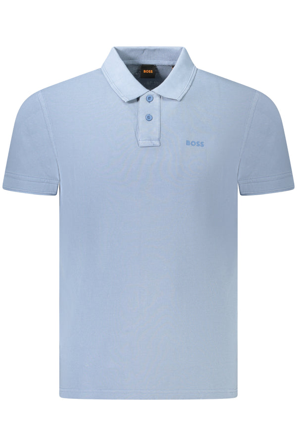BOSS POLO MANGA CURTA HOMEM AZUL