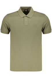 POLO EM ALGODÃO BOSS HOMEM VERDE