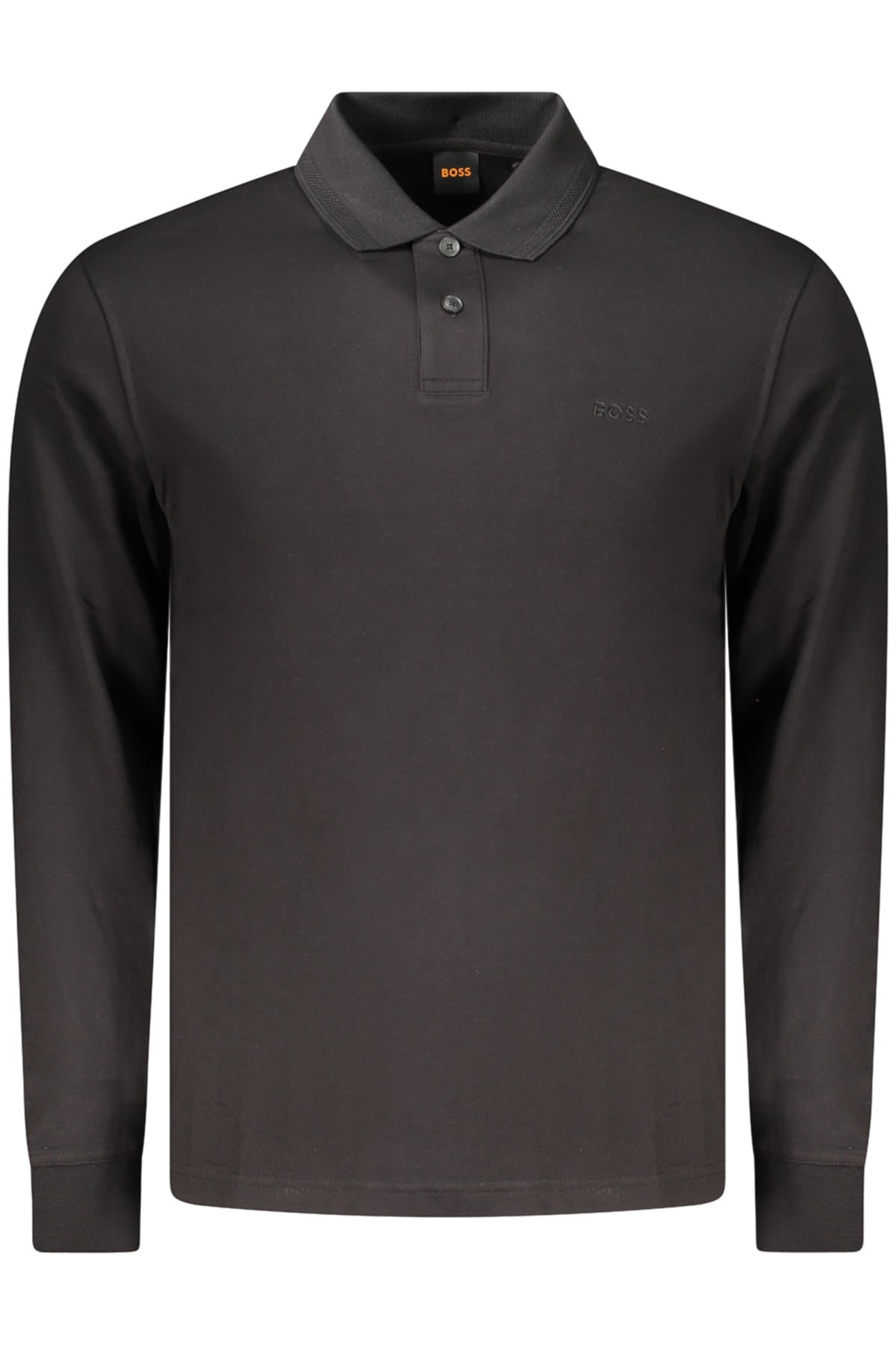 POLO EM ALGODÃO BOSS HOMEM PRETO