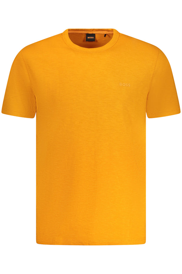 T-SHIRT DE MANGA CURTA BOSS HOMEM LARANJA