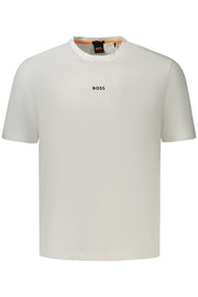 T-SHIRT EM ALGODÃO BOSS HOMEM BRANCA
