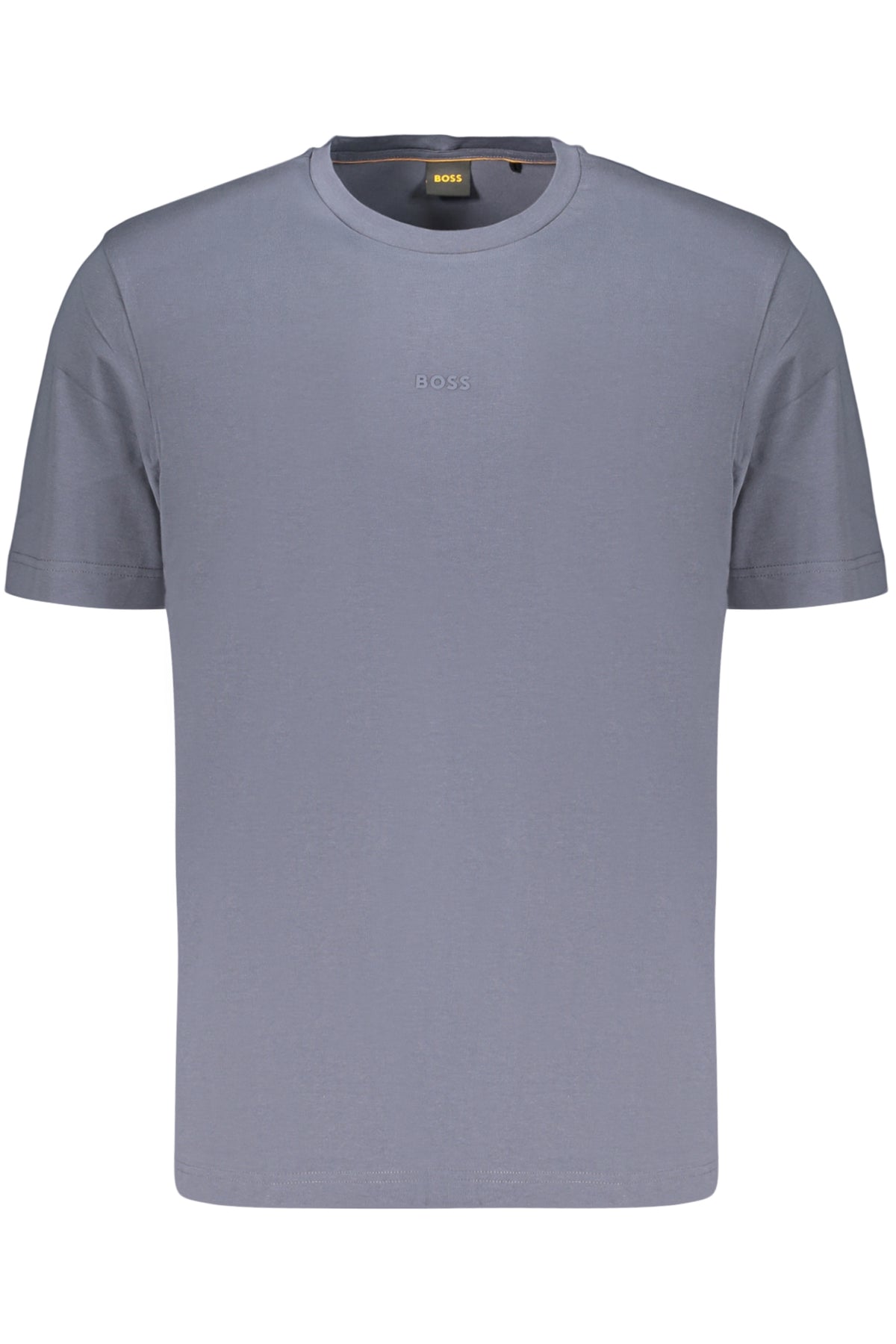 T-SHIRT EM ALGODÃO BOSS HOMEM AZUL