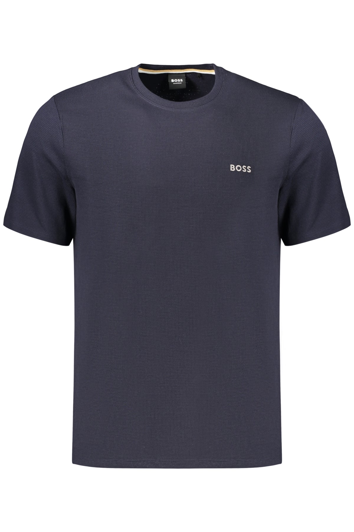 T-SHIRT EM ALGODÃO BOSS HOMEM AZUL