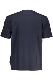 T-SHIRT EM ALGODÃO BOSS HOMEM AZUL