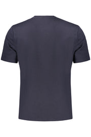 T-SHIRT EM ALGODÃO BOSS HOMEM AZUL