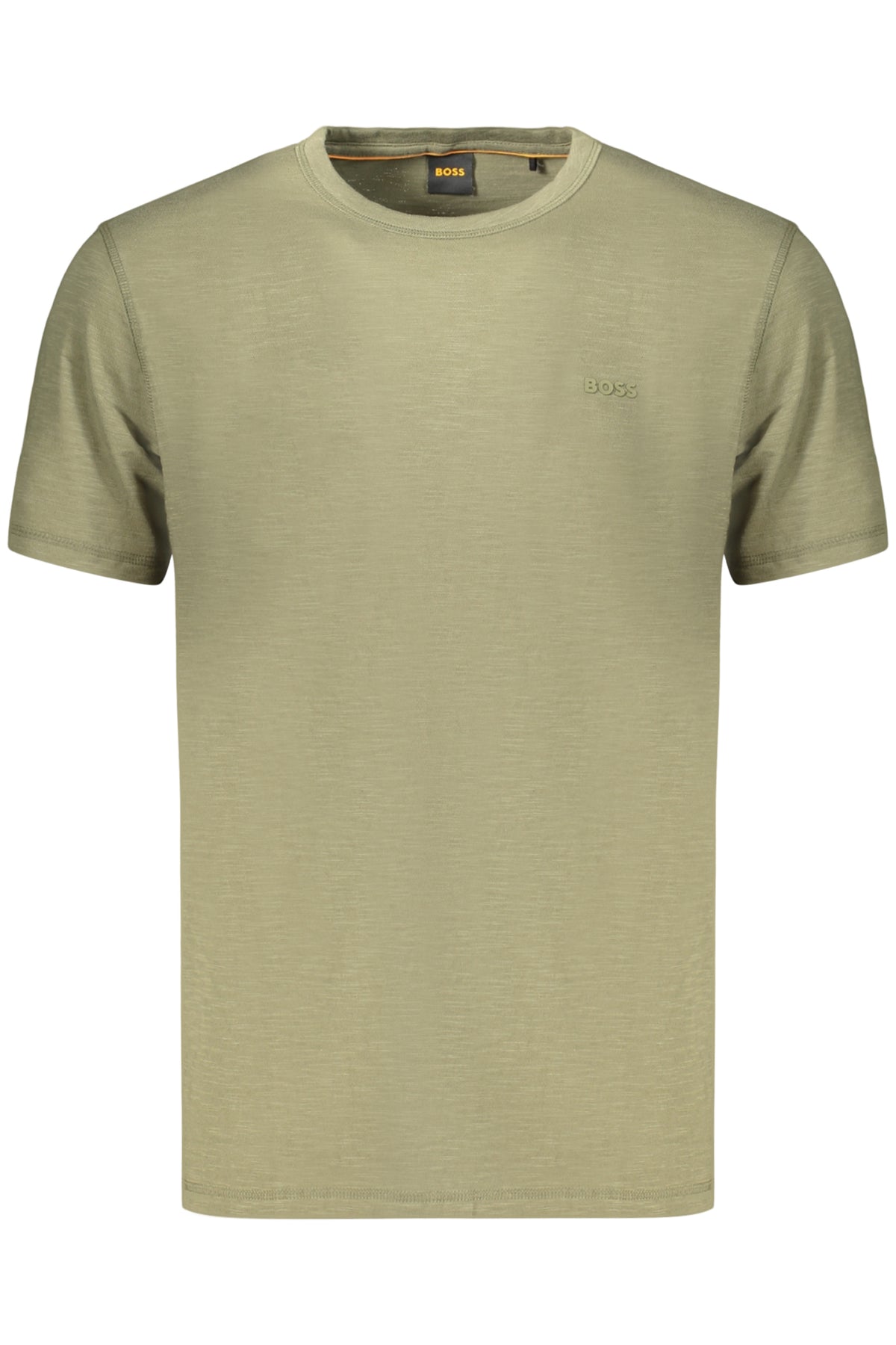 T-SHIRT EM ALGODÃO BOSS HOMEM VERDE