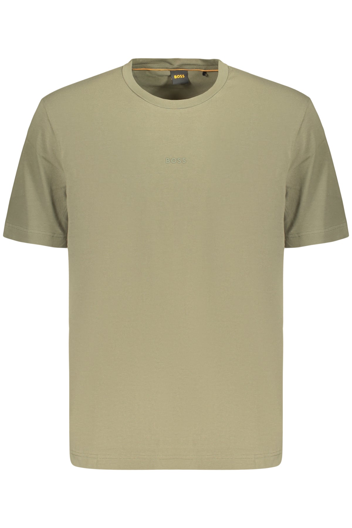 T-SHIRT EM ALGODÃO BOSS HOMEM VERDE