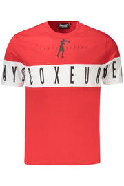T-SHIRT EM ALGODÃO BOXEUR DES RUES HOMEM VERMELHA