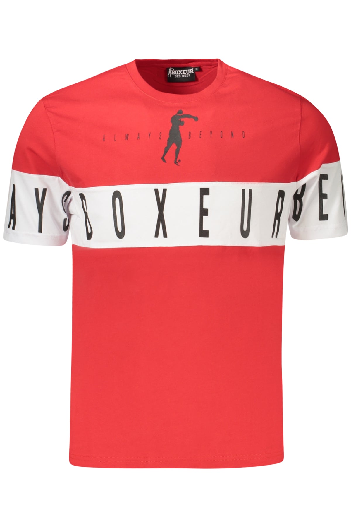 T-SHIRT EM ALGODÃO BOXEUR DES RUES HOMEM VERMELHA