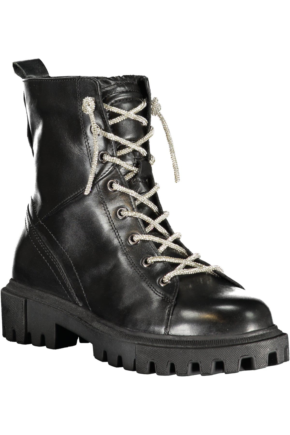 BOTINS COM ATACADORES CAFENOIR MULHER PRETOS