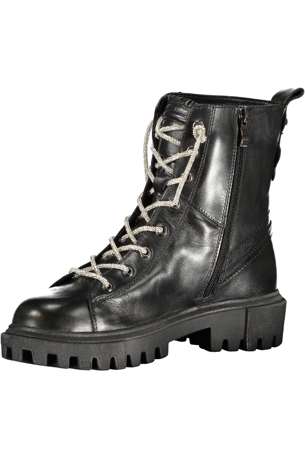 BOTINS COM ATACADORES CAFENOIR MULHER PRETOS
