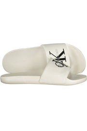 CHINELOS COM BORDADO CALVIN KLEIN HOMEM BRANCOS