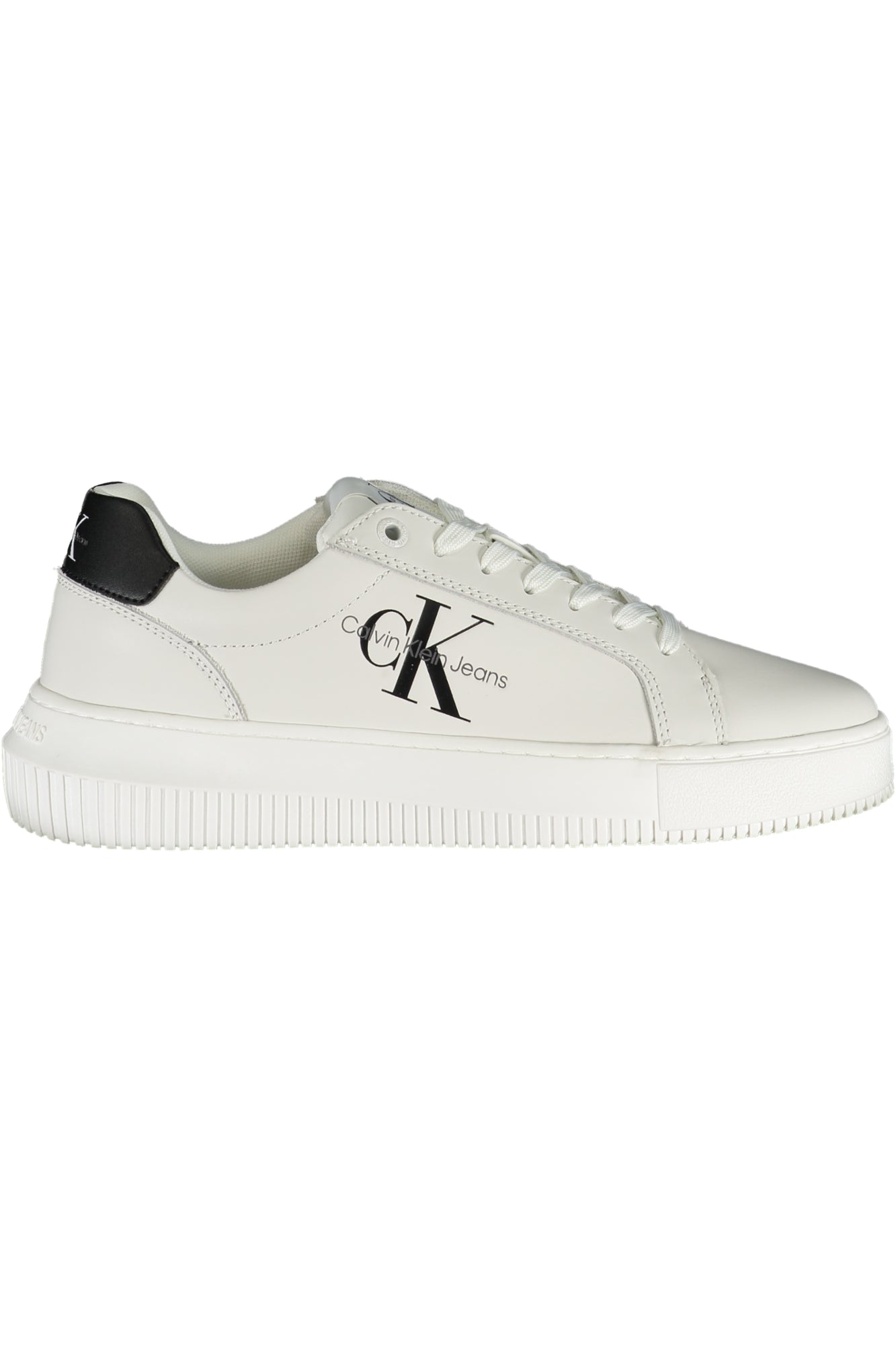 SAPATILHAS COM ATACADORES CALVIN KLEIN MULHER BRANCAS