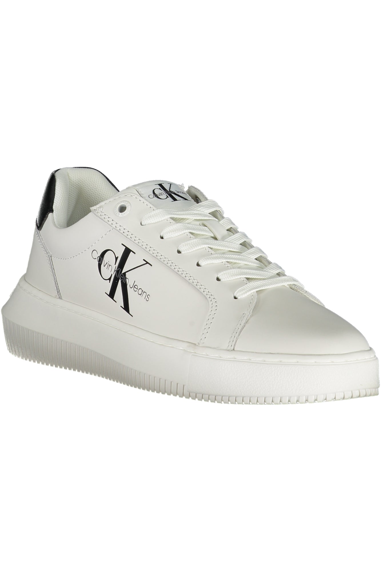 SAPATILHAS COM ATACADORES CALVIN KLEIN MULHER BRANCAS
