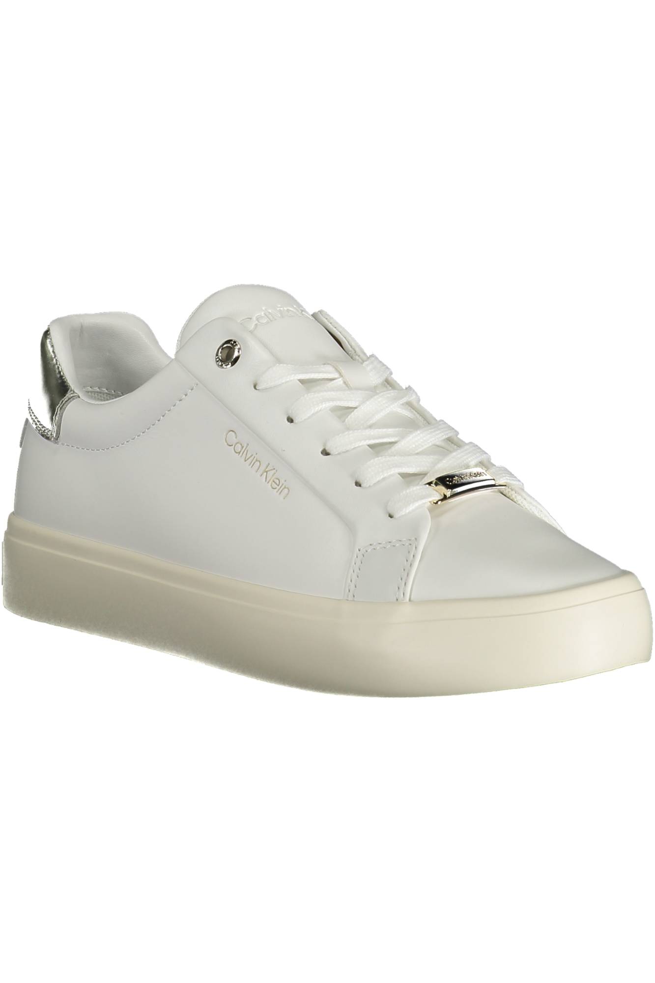 SAPATILHAS COM ATACADORES CALVIN KLEIN MULHER BRANCAS