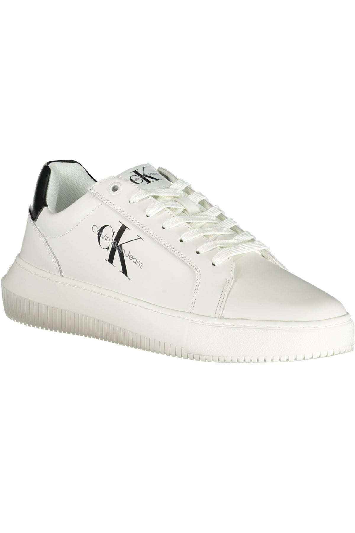 SAPATILHAS COM ATACADORES CALVIN KLEIN HOMEM BRANCAS