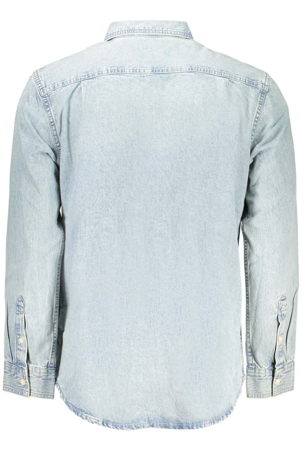 CAMISA EM ALGODÃO CALVIN KLEIN HOMEM AZUL CLARO