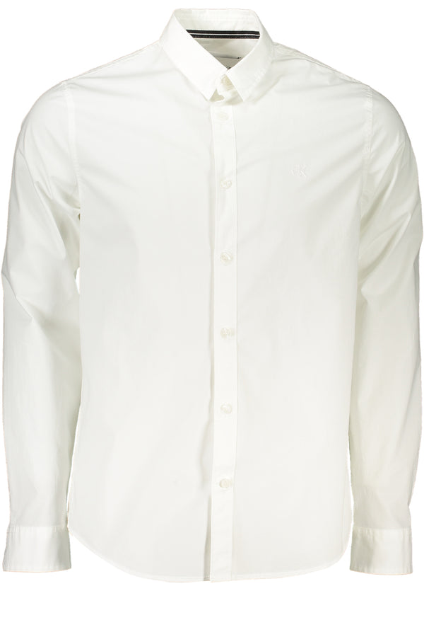 CAMISA CALVIN KLEIN MASCULINA BRANCA DE MANGA COMPRIDA
