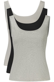 TOP DE ALÇAS EM ALGODÃO CALVIN KLEIN MULHER PRETO
