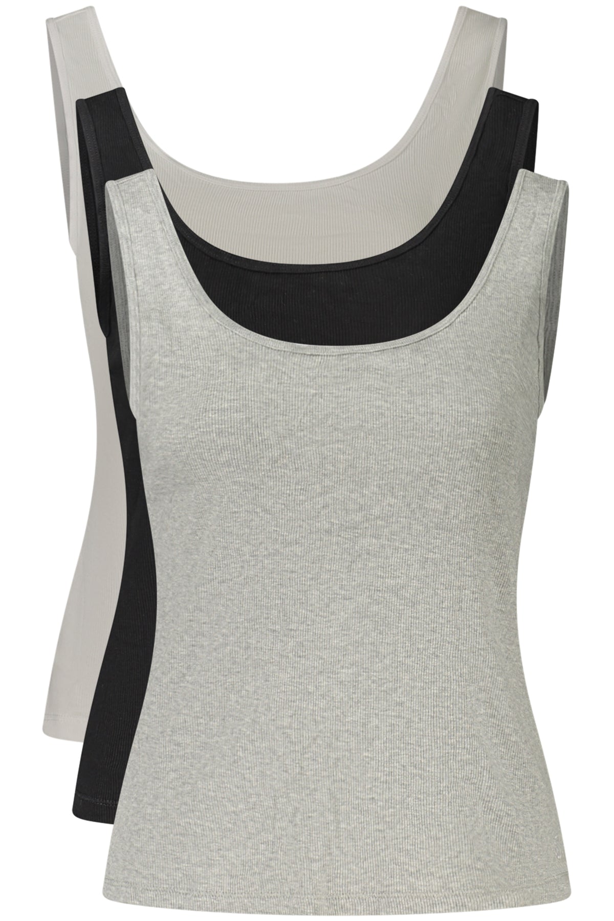 TOP DE ALÇAS EM ALGODÃO CALVIN KLEIN MULHER PRETO