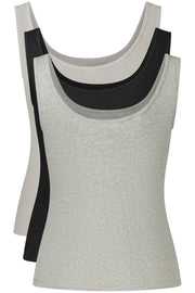 TOP DE ALÇAS EM ALGODÃO CALVIN KLEIN MULHER PRETO