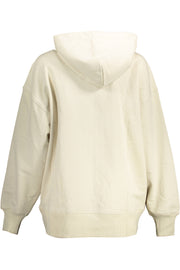 CALVIN KLEIN WOMEN'S BEIGE ZIP SWEATER