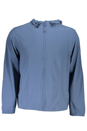 CALVIN KLEIN MEN'S BLUE ZIPPED SWEATER
