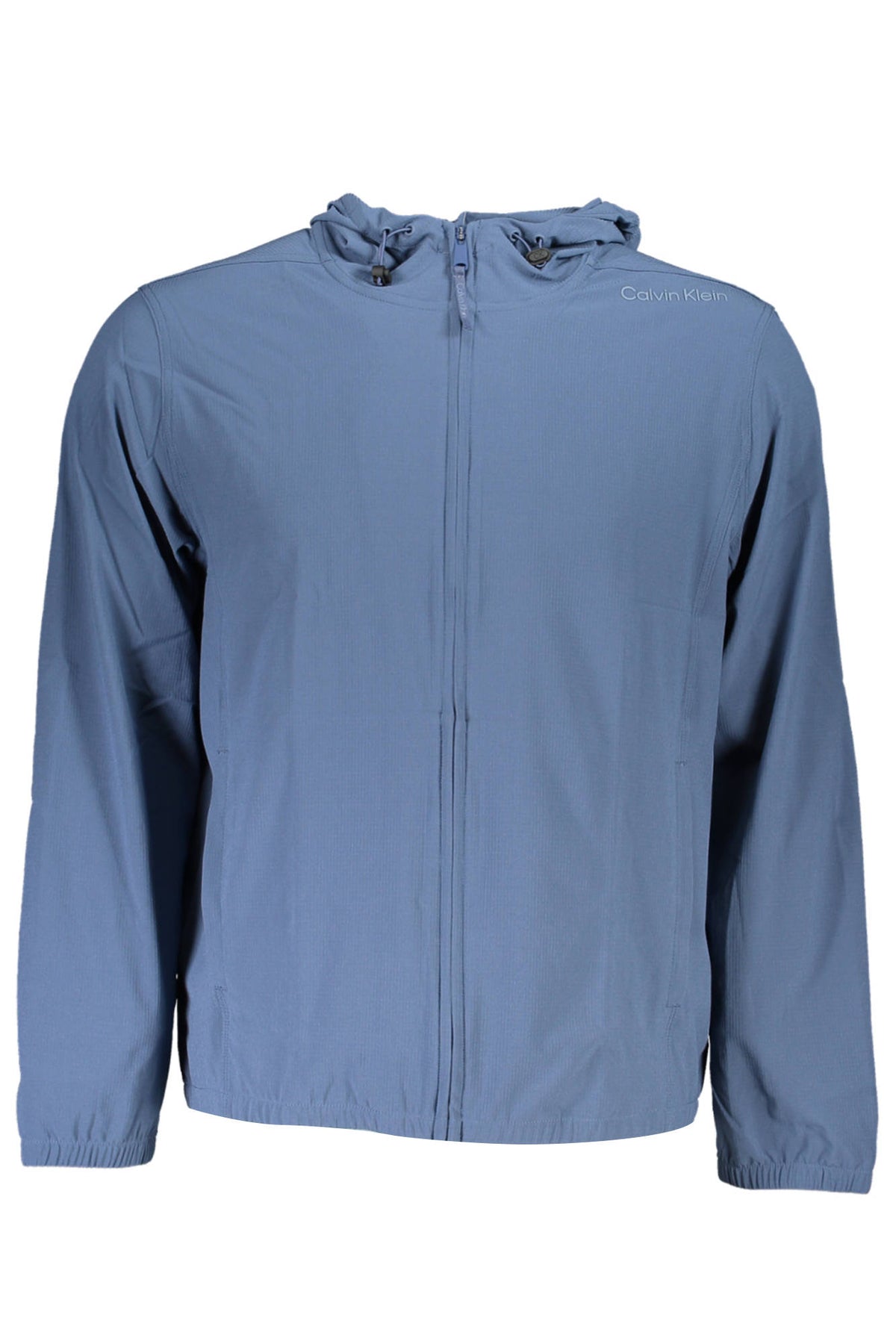 CALVIN KLEIN MEN'S BLUE ZIPPED SWEATER