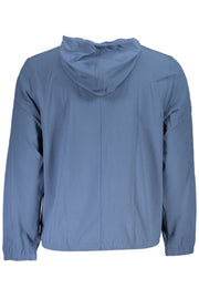 CALVIN KLEIN MEN'S BLUE ZIPPED SWEATER