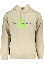 MEN'S CALVIN KLEIN BEIGE SWEATER WITH ZIP