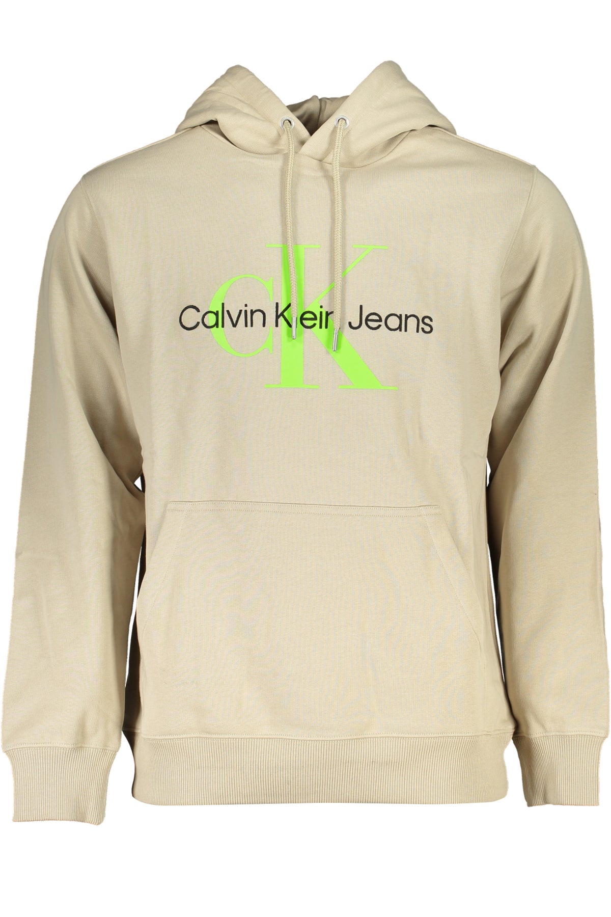 MEN'S CALVIN KLEIN BEIGE SWEATER WITH ZIP