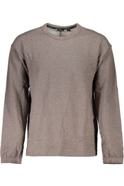 SWEATSHIRT EM ALGODÃO CALVIN KLEIN HOMEM CASTANHA