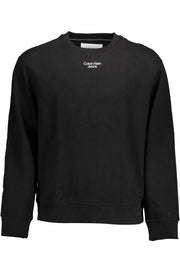 CALVIN KLEIN MEN'S BLACK SWEATER WITHOUT ZIP