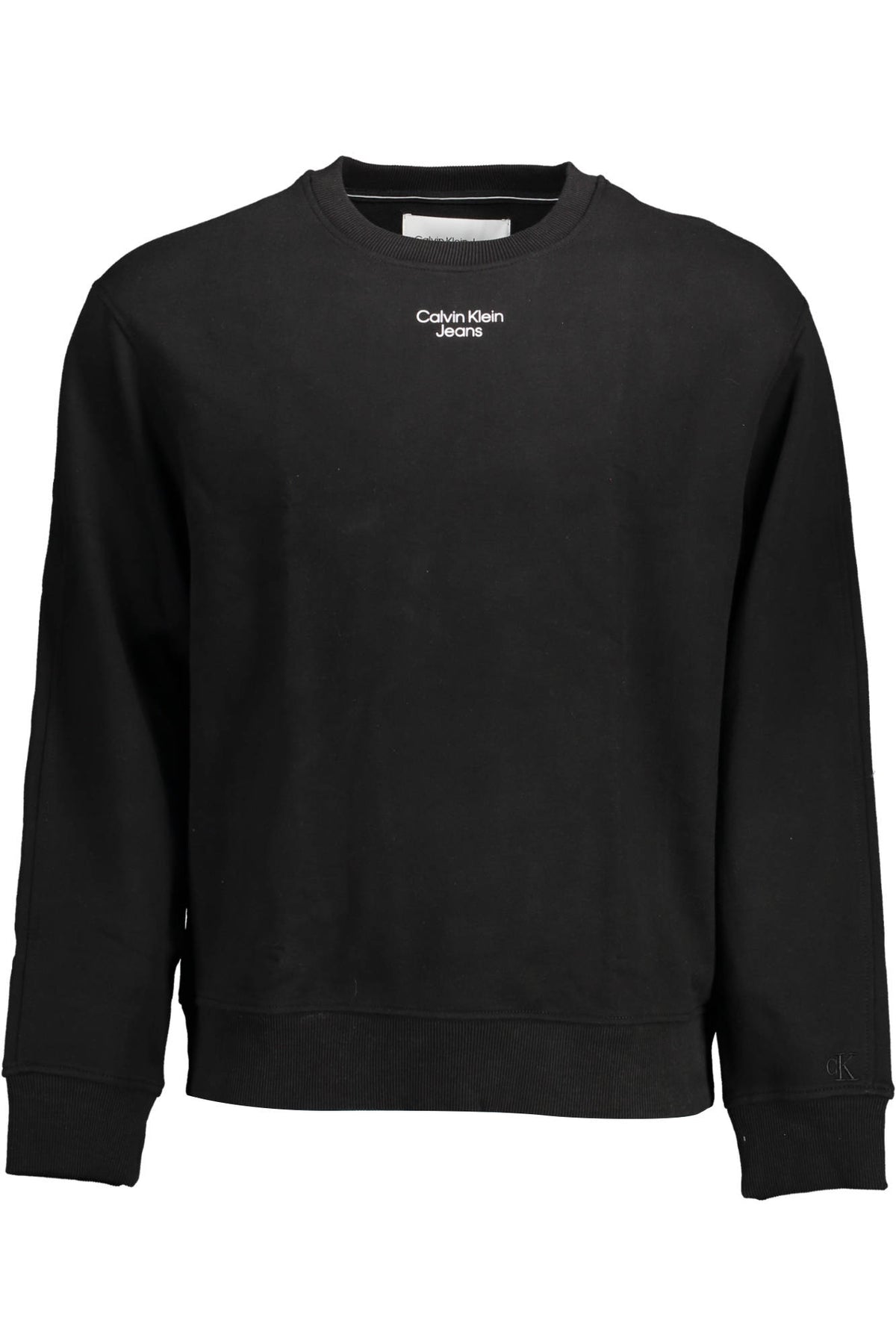 CALVIN KLEIN MEN'S BLACK SWEATER WITHOUT ZIP