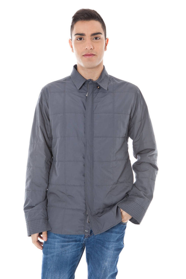 JAQUETA ESPORTIVA CALVIN KLEIN MASCULINA CINZA