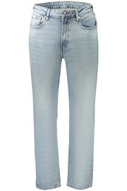 JEANS EM ALGODÃO CALVIN KLEIN MULHER AZUL CLARO