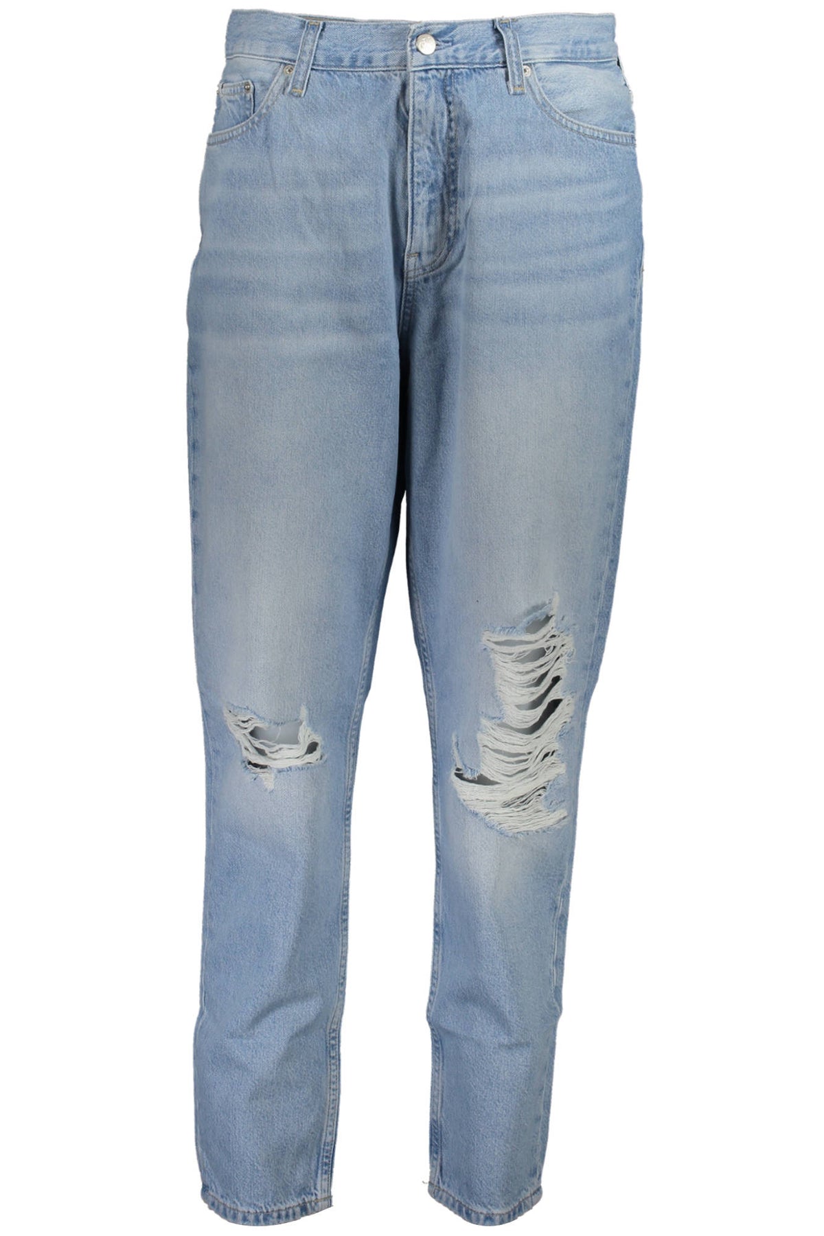 JEANS EM ALGODÃO CALVIN KLEIN MULHER AZUL CLARO