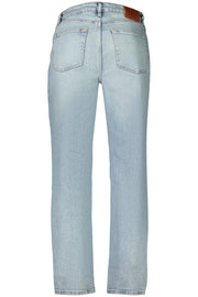 JEANS EM ALGODÃO CALVIN KLEIN MULHER AZUL CLARO