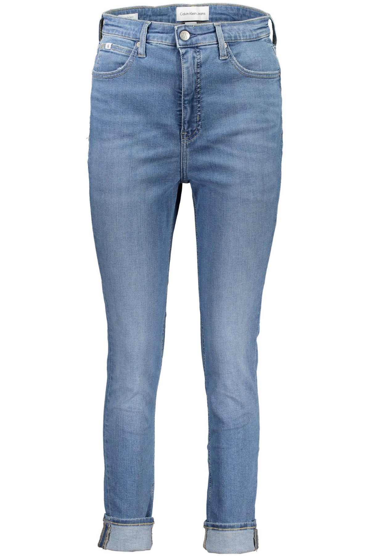 JEANS EM ALGODÃO CALVIN KLEIN MULHER AZUL CLARO