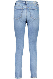 JEANS EM ALGODÃO CALVIN KLEIN MULHER AZUL CLARO