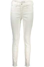 JEANS EM ALGODÃO CALVIN KLEIN MULHER BRANCOS