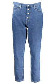 JEANS EM ALGODÃO CALVIN KLEIN MULHER AZUIS