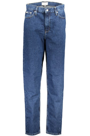 JEANS EM ALGODÃO CALVIN KLEIN MULHER AZUIS